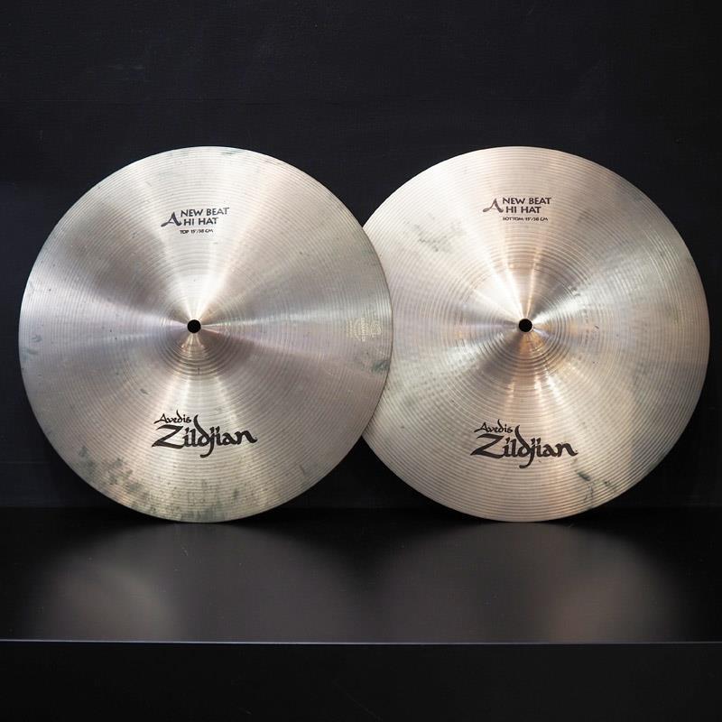 ジルジャン　ハイハット　ニュービート　NEW BEAT 中古 Zildjian USED 中古 A Zildjian New Beat HiHat 15 pair [Top