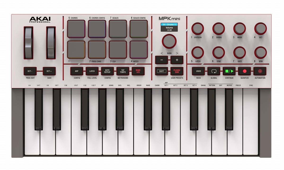 AKAI MPK Mini IV GRAY MIDIコントローラー【WEBSHOP】（新品）【楽器