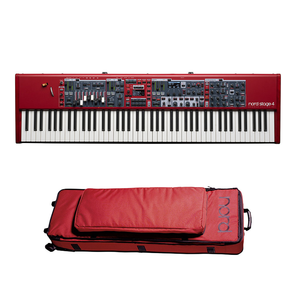 Choe 様用　nord 88鍵キーボードケース 赤 キャスター付き Amazon | NORD SOFT CASE STAGE 88ソフトケース/STAGE 88/PIANO