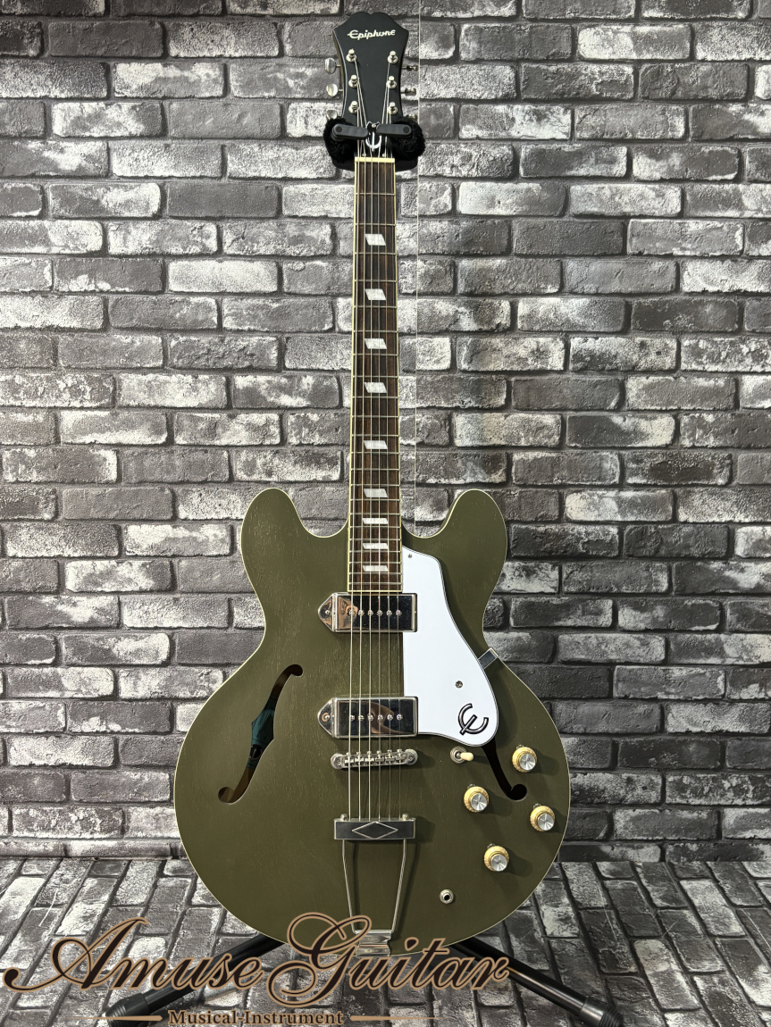 Epiphone Casino # Worn Olive Drab 2021年製 w/Original Soft