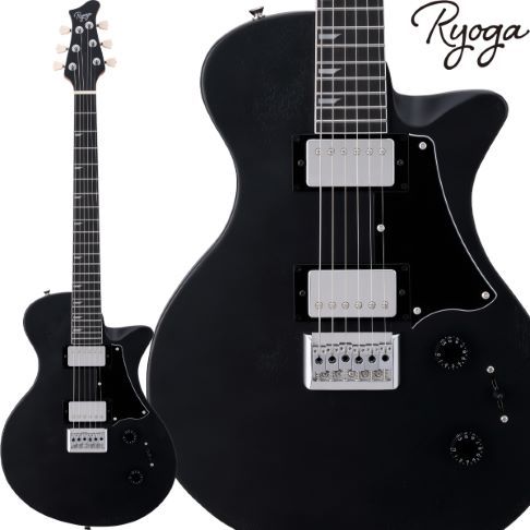 RYOGA HORNET Open Pore Black エレキギター ハムバッカー ベイクド