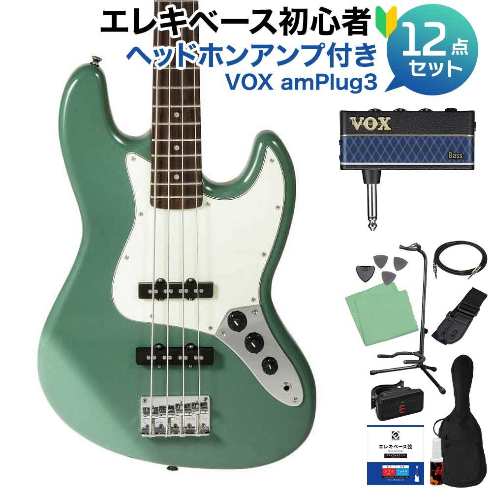 エレキギター(ベース) SX SJB62PRO/FR ベース 初心者12点セット 【VOXアンプ付】（新品