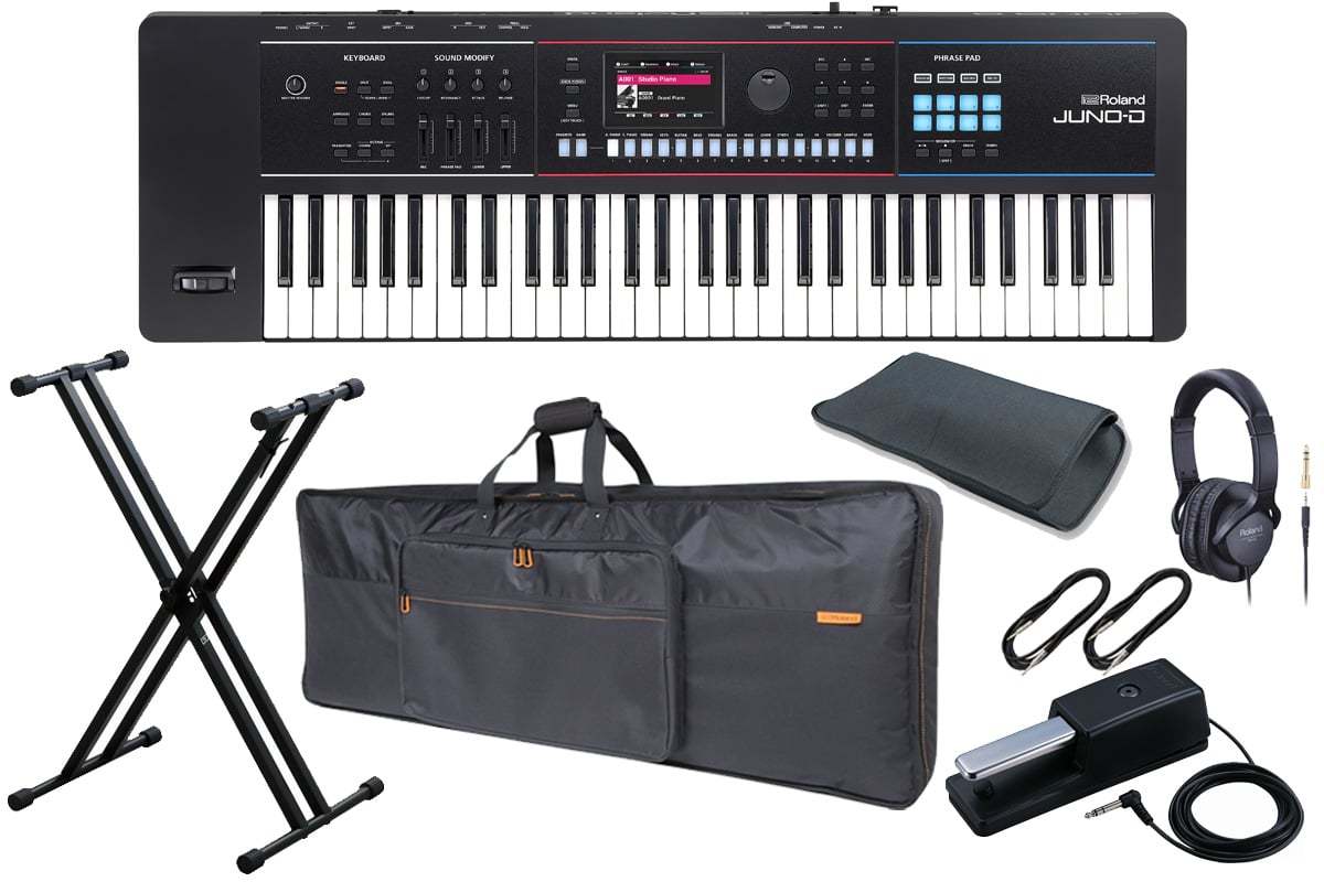Roland Juno-DS61 61鍵　取説　ペダル　電源アダプター付属 Amazon | Roland ローランド/JUNO-DS61 シンセサイザー スタンド