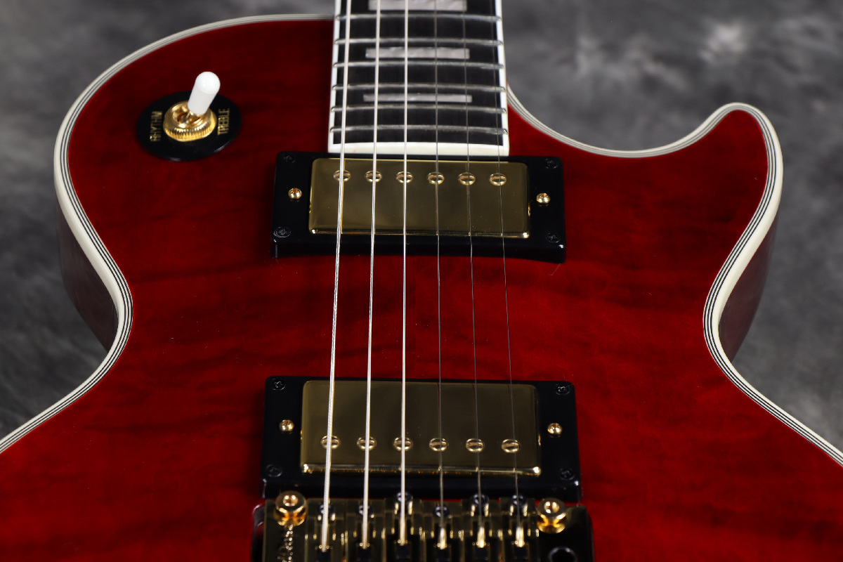 Epiphone Alex Lifeson Les Paul Custom Axcess Quilt Ruby アレックス