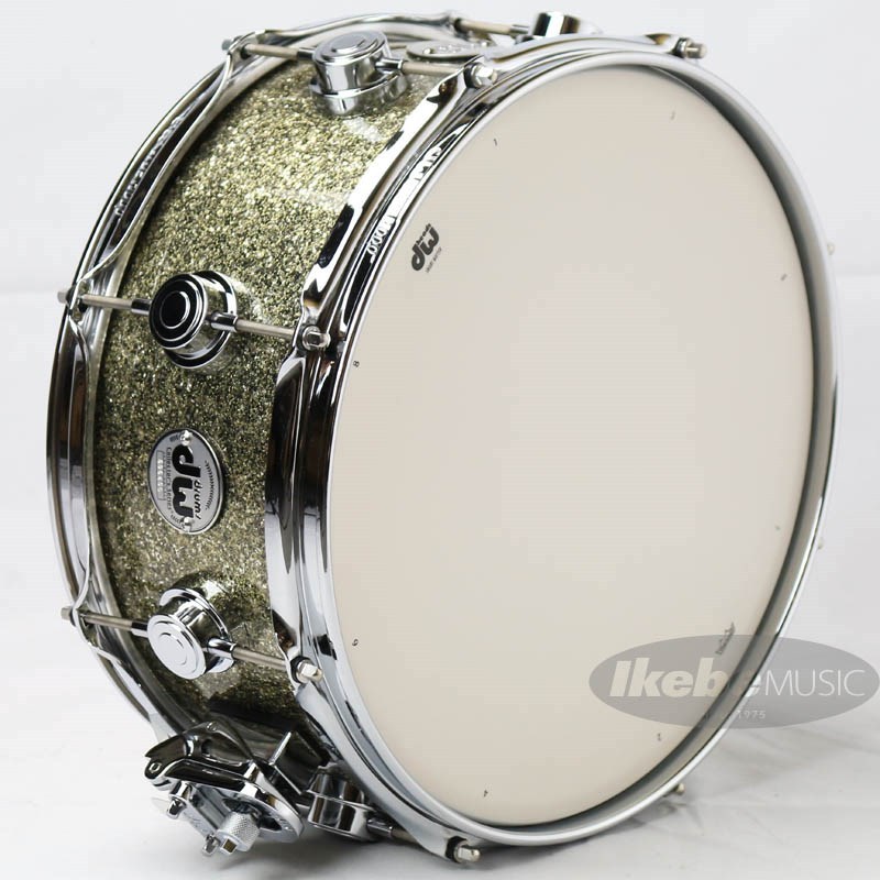 dw Collector's Pure Maple Snare Drum VLT 13×5.5，Gold Galaxy