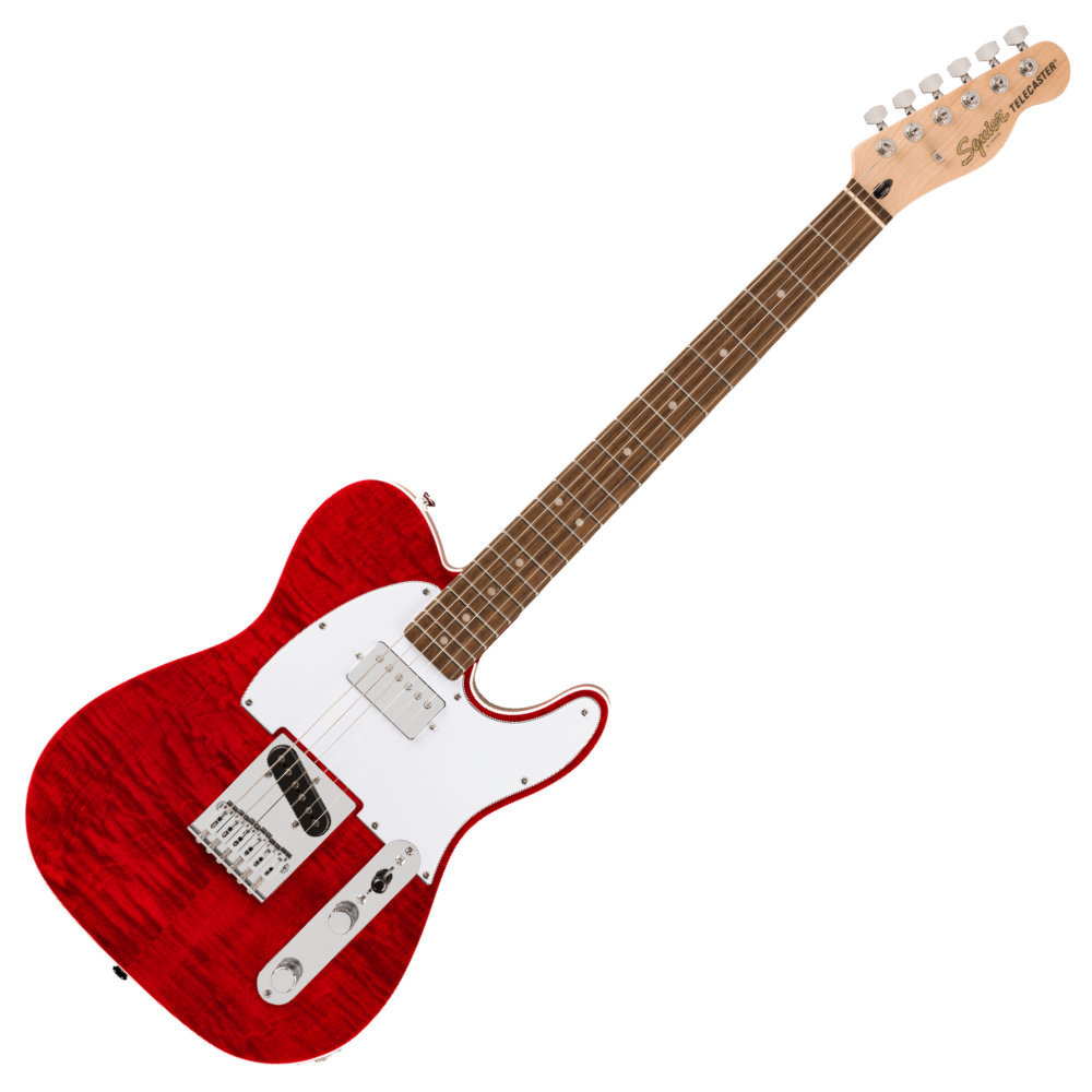 Squier by Fender Affinity Series Telecaster FMT SH Laurel Fingerboard White  Pickguard Crimson Red Transparent（新品/送料無料）【楽器検索デジマート】