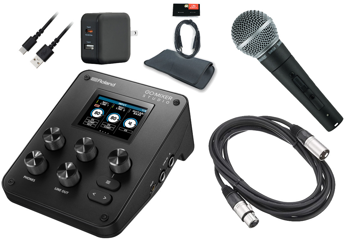 Roland GO:MIXER STUDIO [SM58SE ＆ マイクケーブルセット
