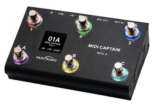 PAINT AUDIO MIDI Captain MINI 6 MIDIコントローラー 6フットスイッチ