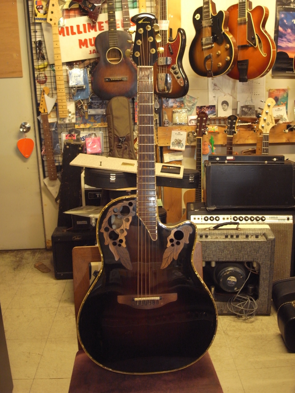 ギター ovation1768 elite Ovation 1768 ELITE 1990 Acoustic Electric Guitar | eBay