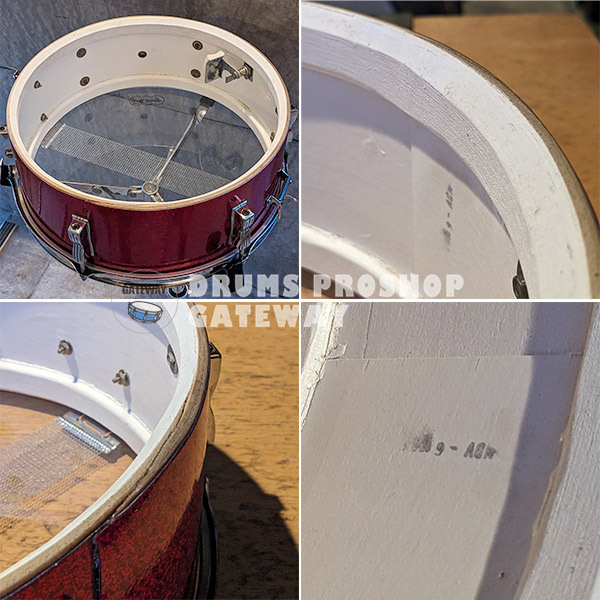 Ludwig 1965 #491 PIONEER 14x5.5スネア #RED SPARKLE Ludwig 1965 #491 PIONEER 14x5.5スネア #RED SPARKLE