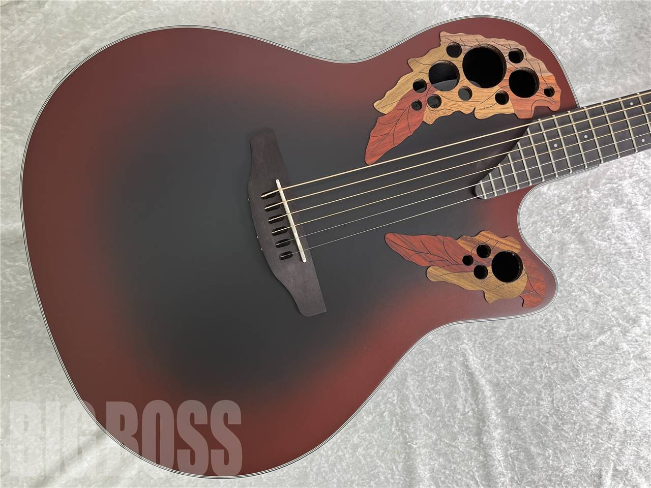 Ovation Celebrity Elite Exotic Mid Depth CE44 RRB Reverse Red