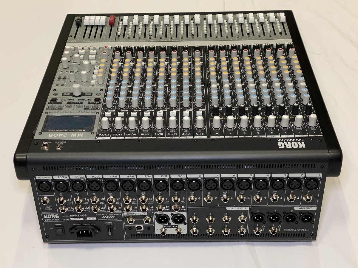 KORG MW-2408 ハイブリッドミキサー MW-2408/1608 - HYBRID ANALOG/DIGITAL MIXER | KORG (USA)