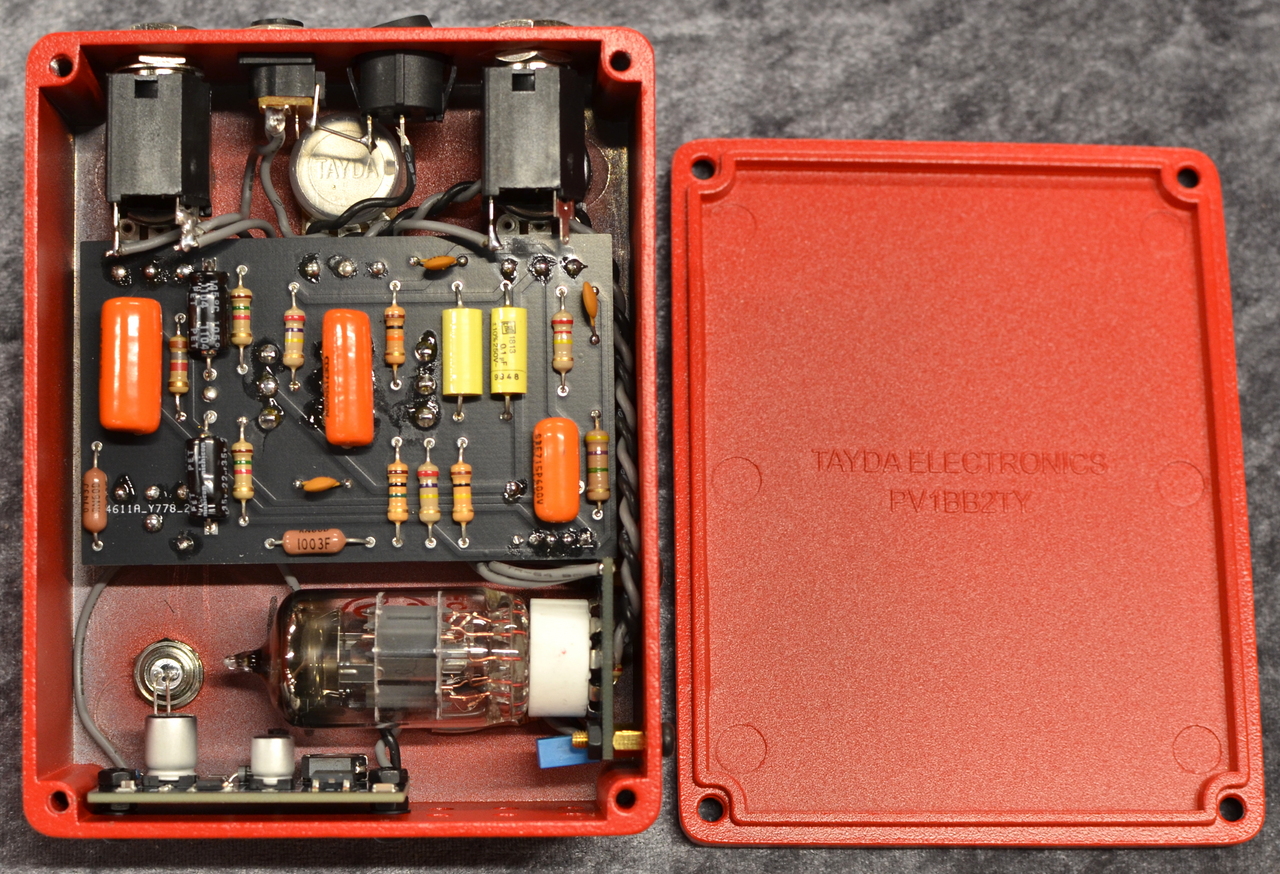 HTJ-WORKS Valve Crystal 12AX7 Tube Preamp Red #105 【真空管搭載
