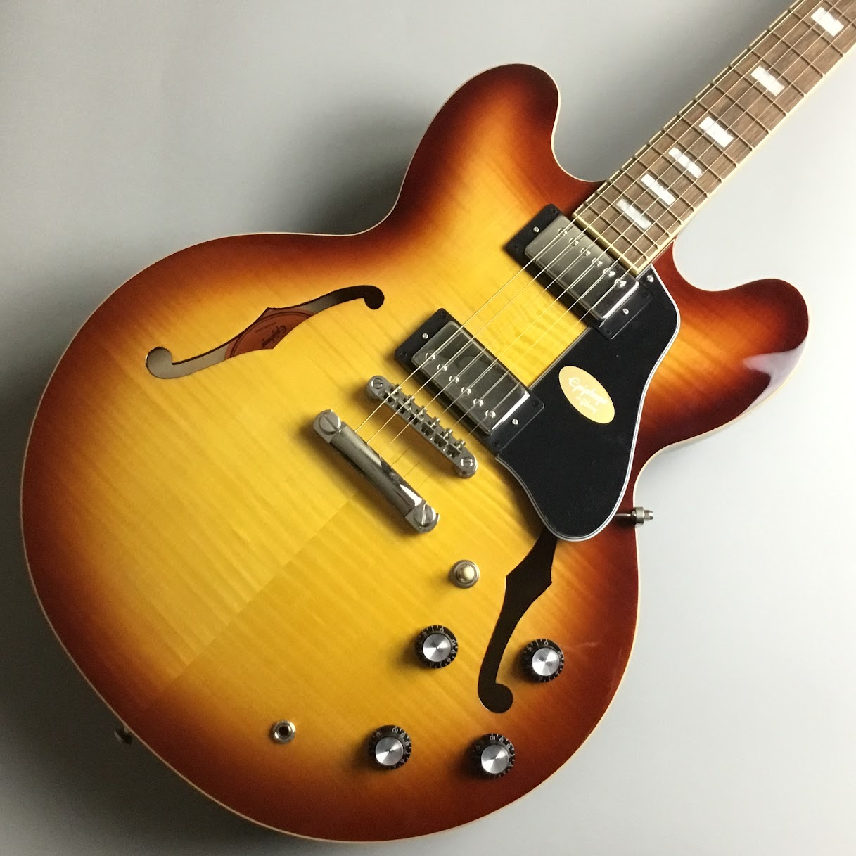 Epiphone ES-335 Figured Raspberry Tea Burst セミアコギター ES 