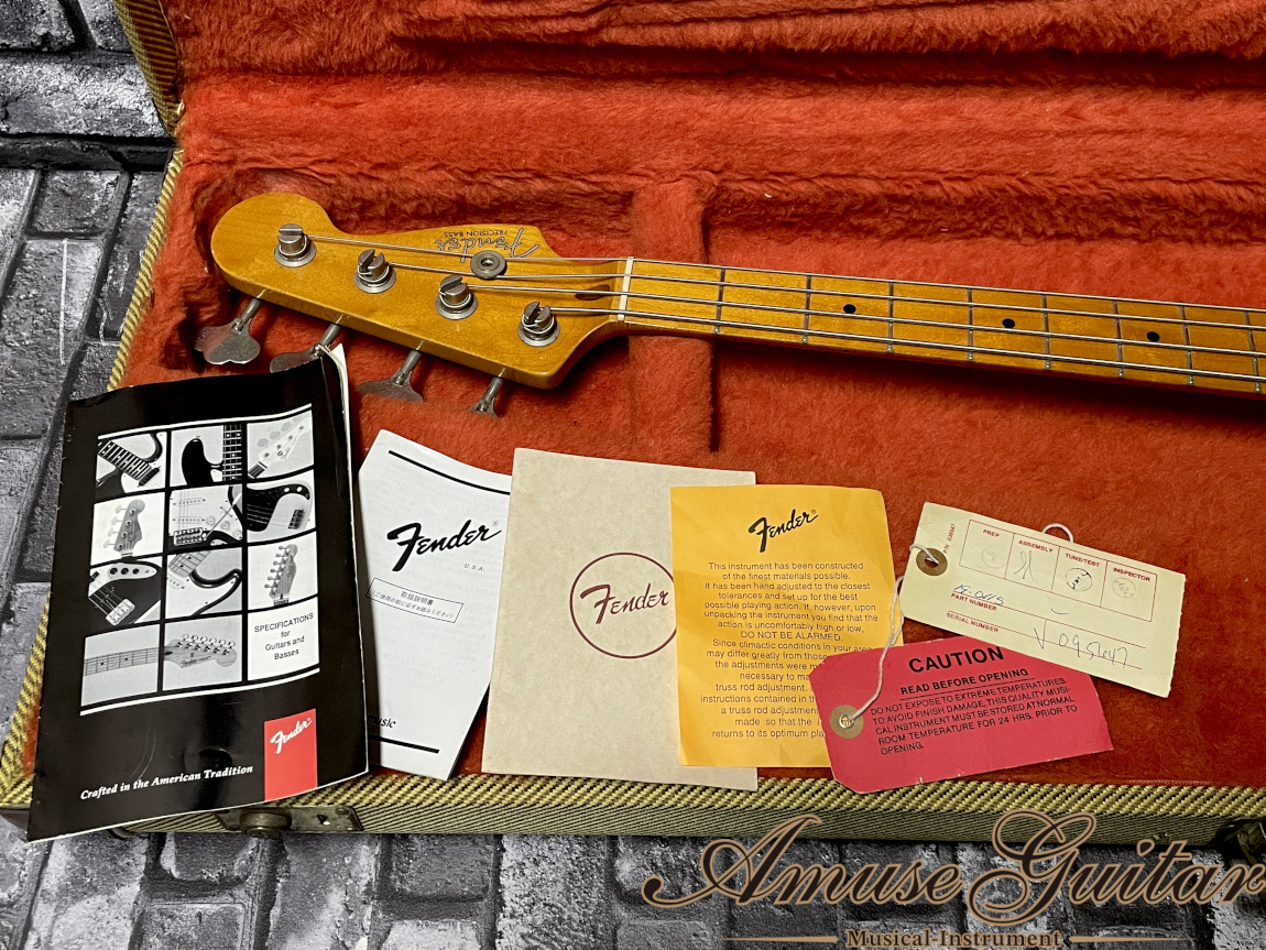 Fender American Vintage '57 Precision Bass # Black 1996年製【Gold