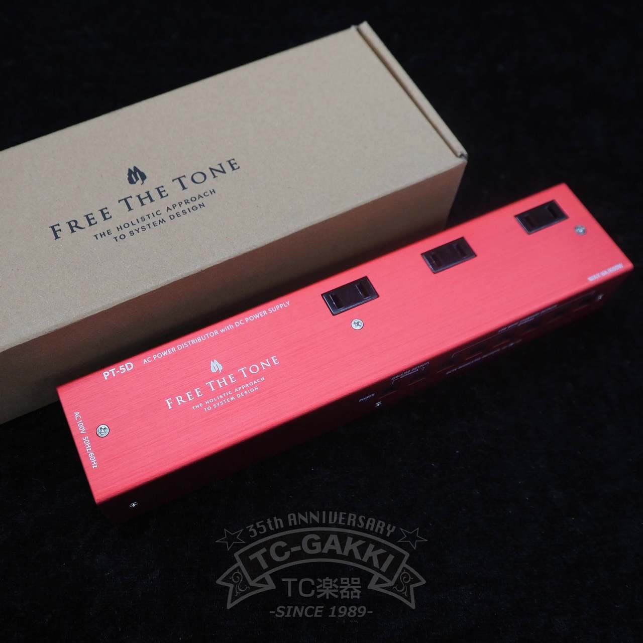 Free The Tone PT-5D AC POWER DISTRIBUTOR with DC POWER SUPPLY (Red