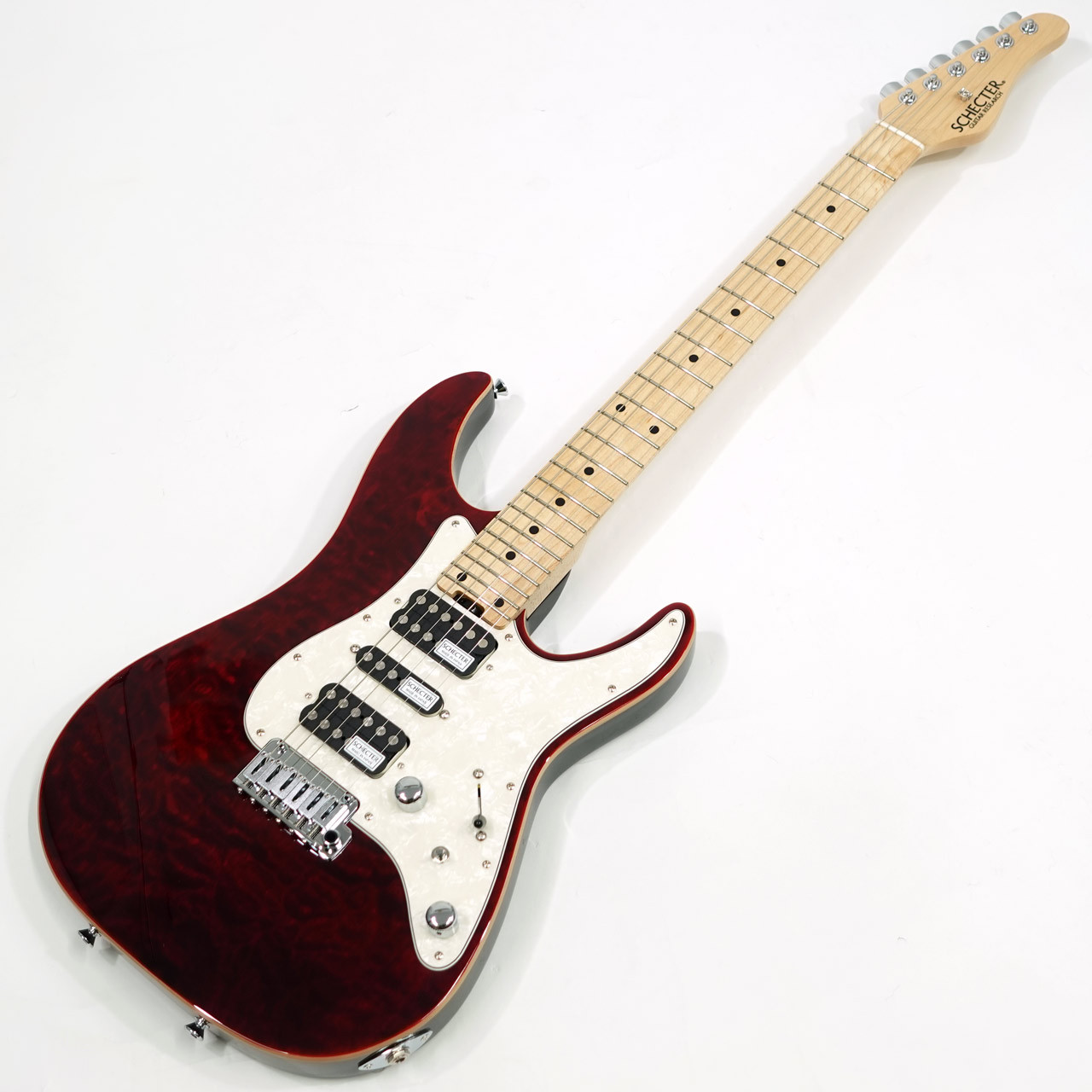 SCHECTER シェクター SD-2-24 レッド　レフティ　ギター SCHECTER SD-2-24-AL-VTR RED/R シェクター シンクロトレモロ