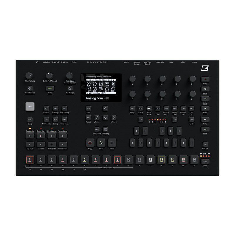 elektron Analog Four MKII(Black) ◇限定特価!即納可能!【TIMESALE!~2