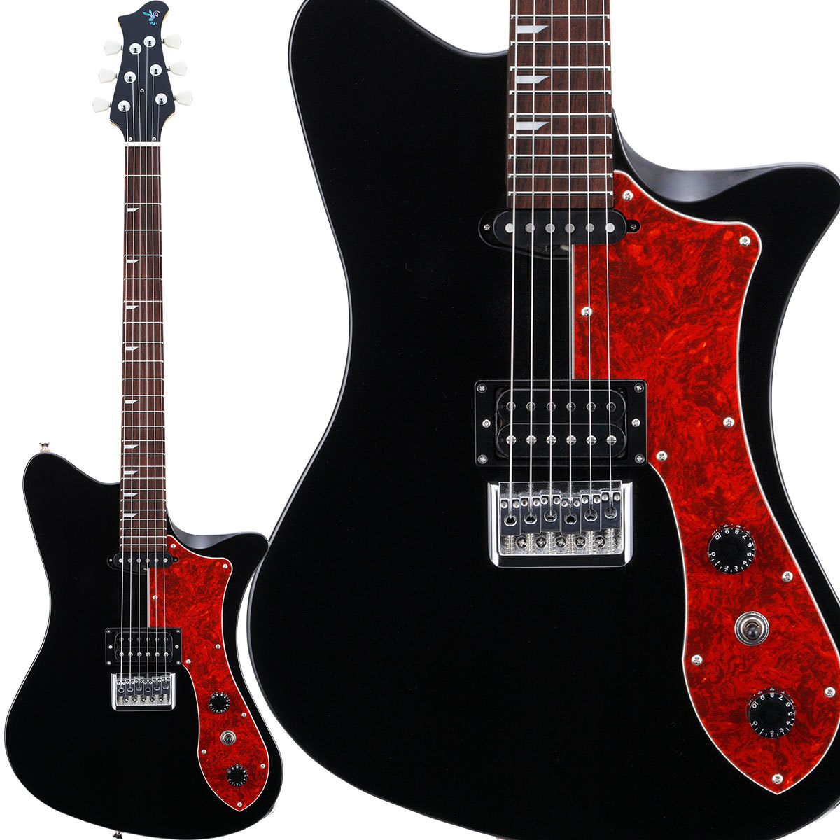 RYOGA SKATER/Std-SH Black エレキギター（新品/送料無料）【楽器検索 