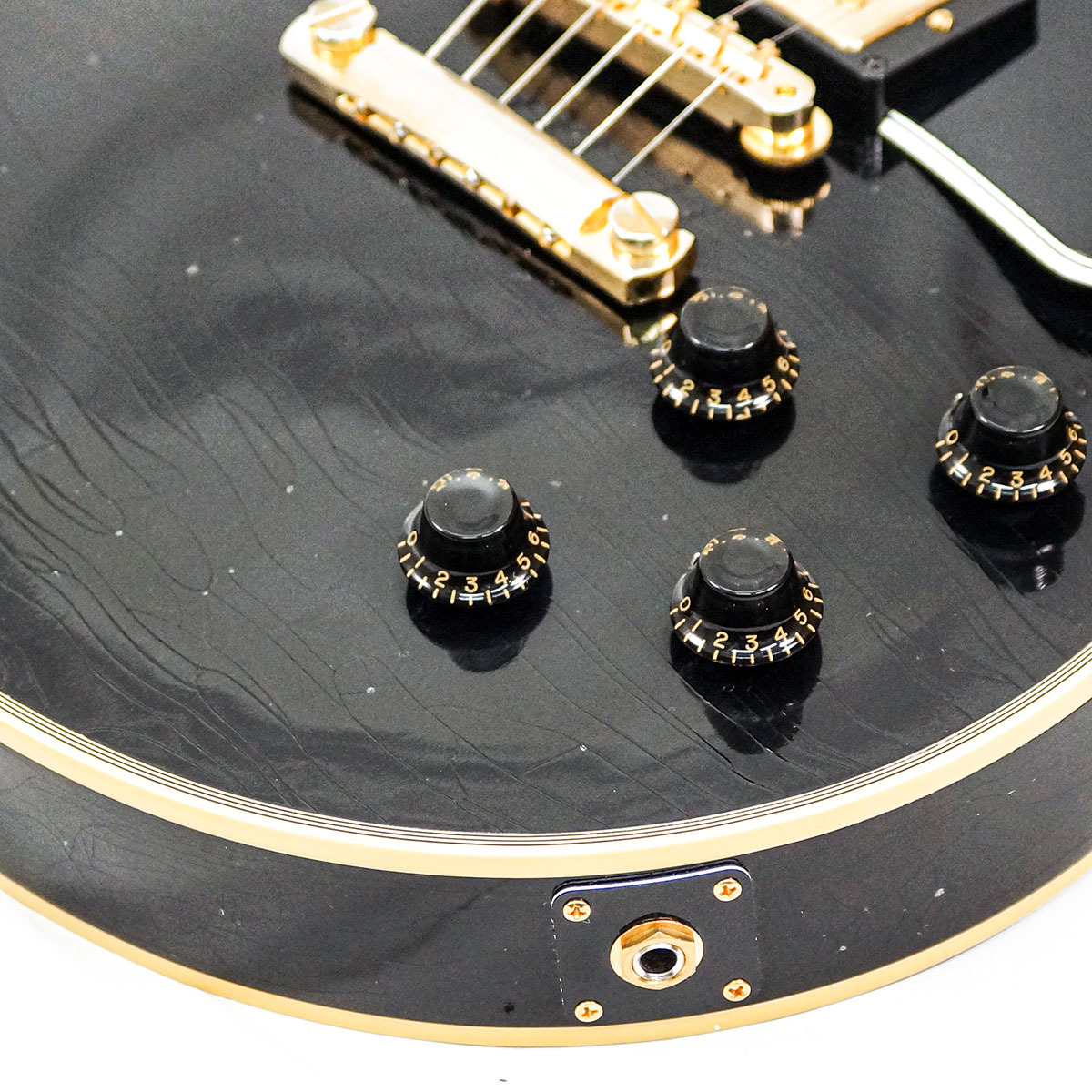 R*a様 ギブソン Gibson EB5 ベースギター カスタムモデル ブラック Gibson Custom Shop 1957 Les Paul Custom Reissue 2-Pickup Ultra