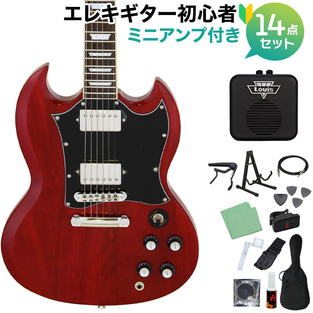 BLITZ BY ARIAPROII BSG-STD WR エレキギター初心者14点セット【ミニアンプ付き】 SGタイプ  ワインレッド（新品/送料無料）【楽器検索デジマート】