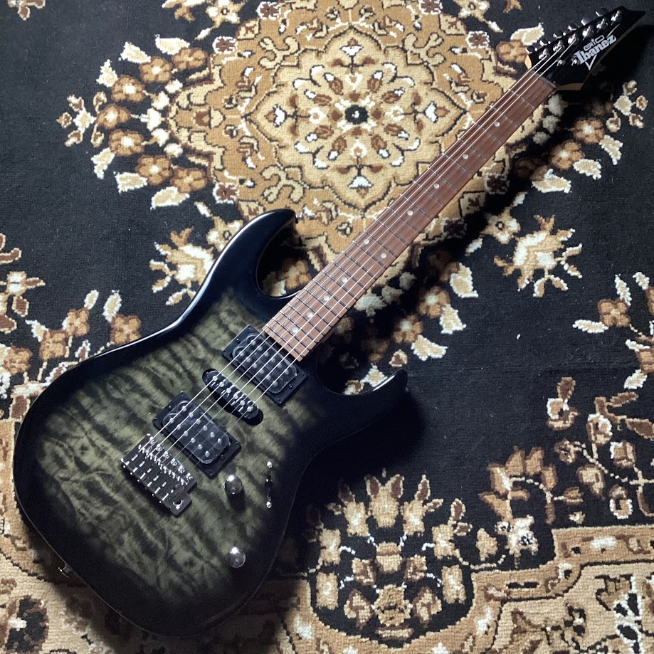 Gio Ibanez GRX70QA TKS (Transparent Black Sunburst) エレキギター