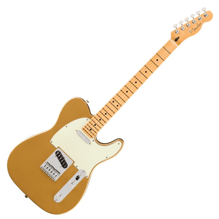 シャンパンゴールド　テレキャスター Fender 75th Anniversary Player II Telecaster, Maple Fingerboard