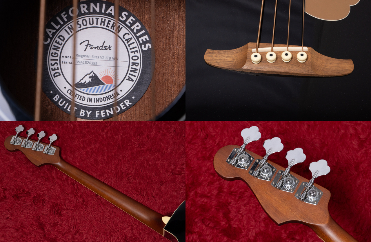 Fender Kingman Bass Walnut Fingerboard Black 2019 2.530kg