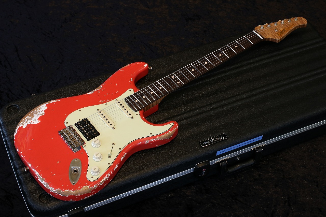 Xotic XSC-2 Fiesta Red Heavy Aged 
