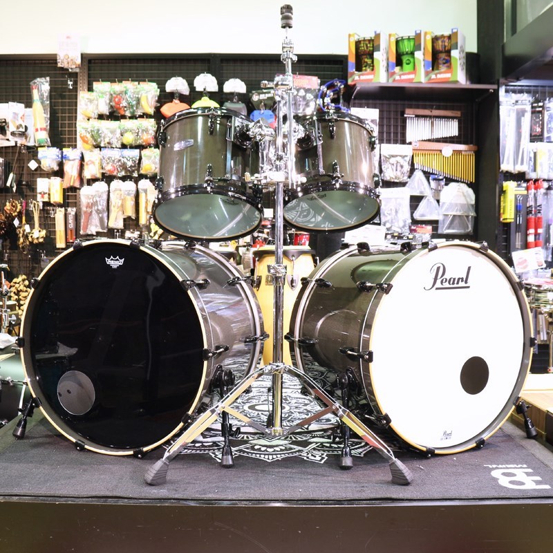 Pearl Carbonply Maple 5pc Drum Kit [24BD×2，FT16，13TT，12TT]  タム＆シンバルスタンド付属【中古品】（中古/送料無料）【楽器検索デジマート】