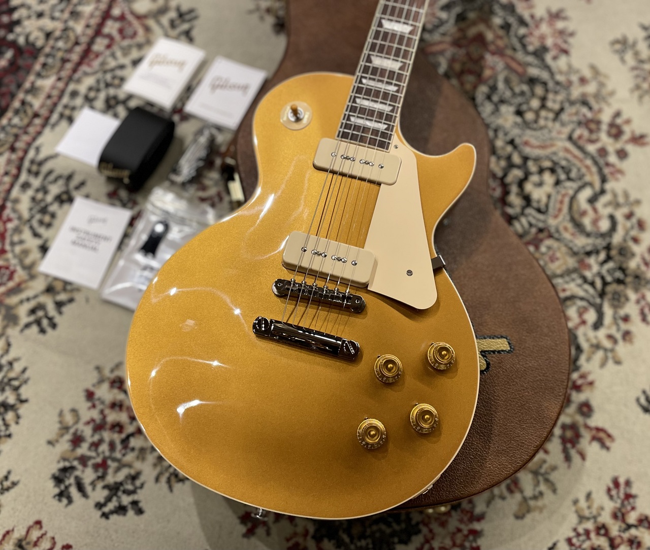 長*金様 Les Paul standerdジャパンビンテージ Gibson 【人気モデル!】Les Paul Standard '50s P-90 Gold Top s/n