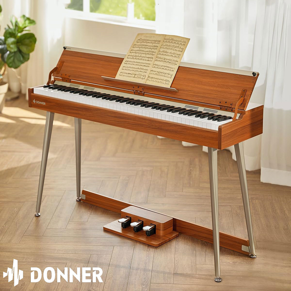 DONNER DDP-80 PLUS 電子ピアノ スタイリッシュデザイン ハンマー