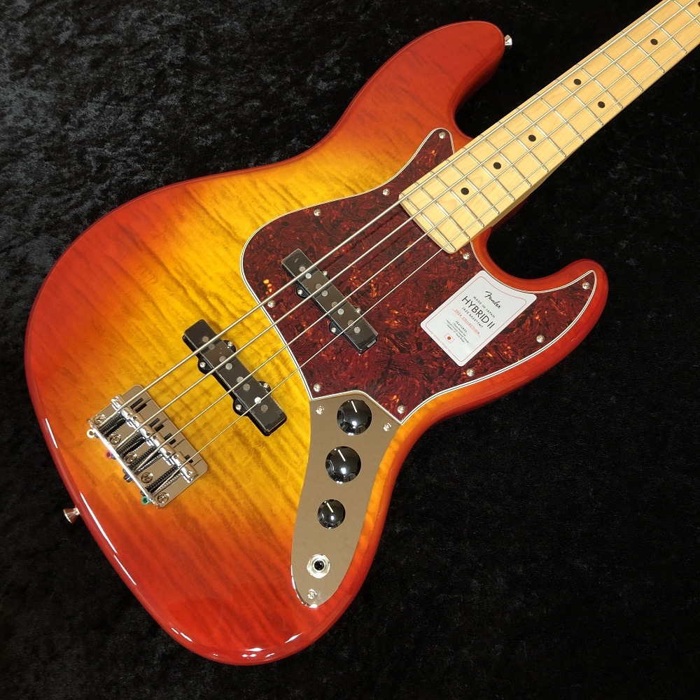 Fender 2024 Collection Made in Japan Hybrid II Jazz Bass Flame Sunset  Orange Transparent【約4.0kg】（新品/送料無料）【楽器検索デジマート】