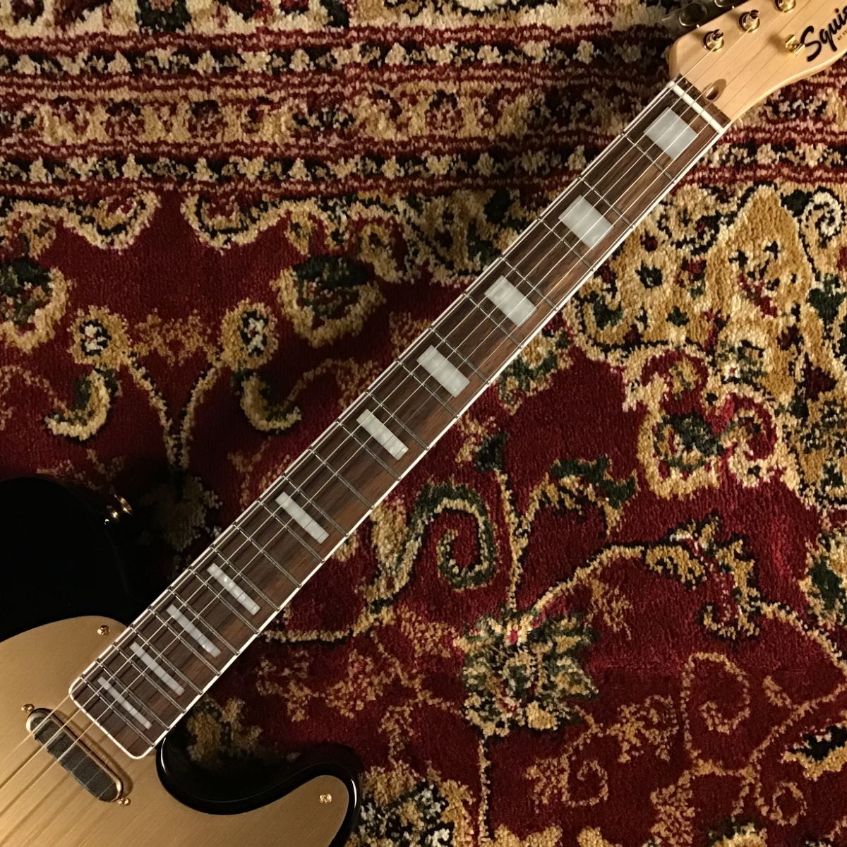 y*m様 ブラック＆ゴールド　超クールなテレキャスター　VH-1搭載　ハードケー エレキギター】Fender（フェンダー）大特集 Vol.2