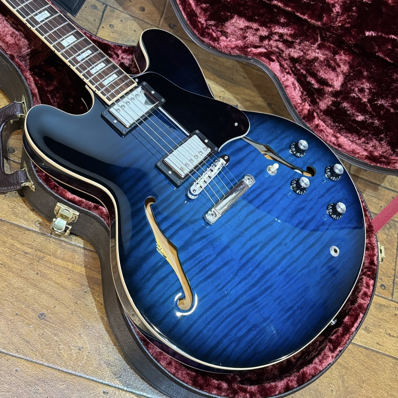 Gibson Memphis ES-335 Figured 2019 Model Blue Burst（中古/送料無料