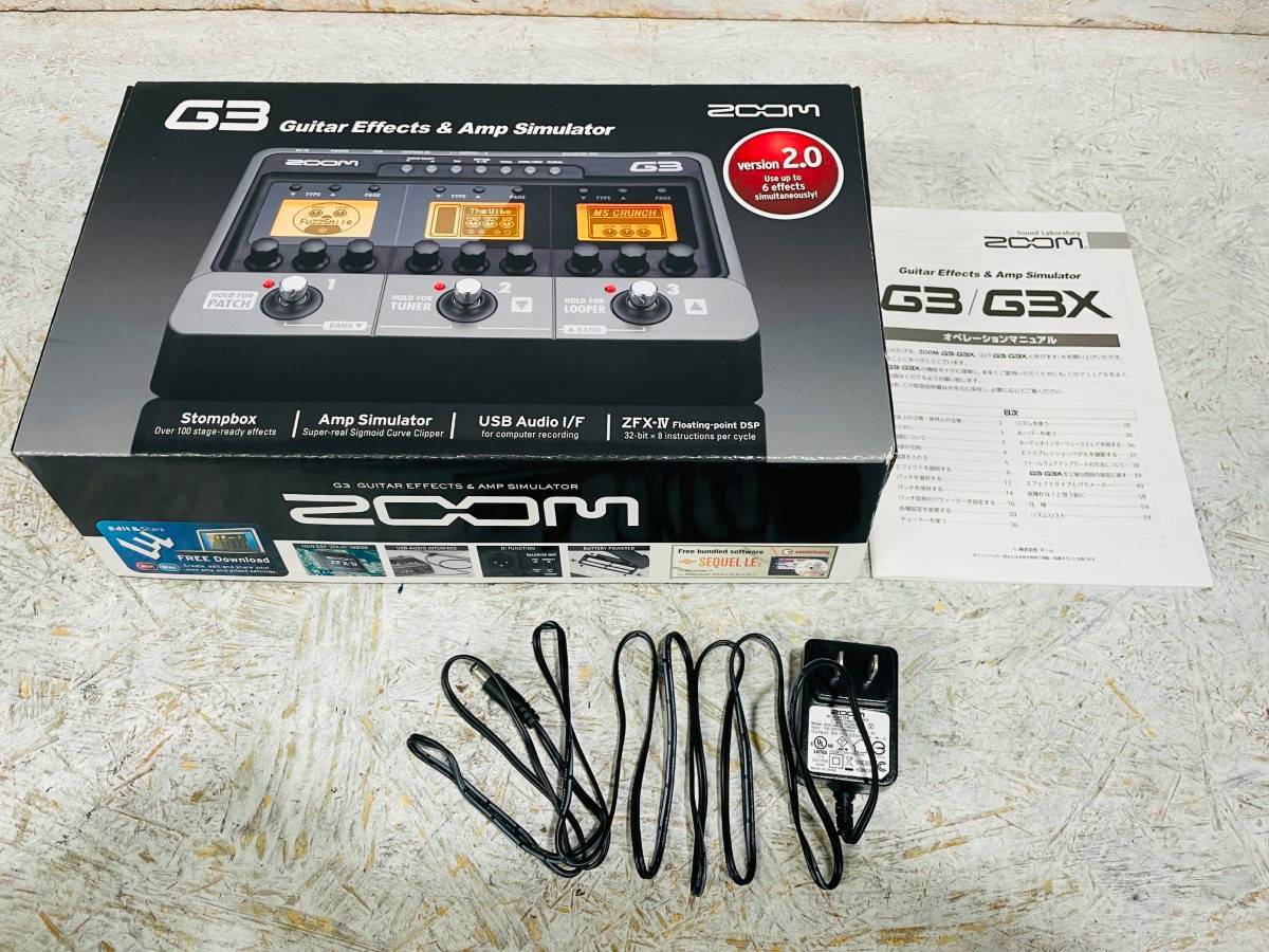 Zoom G3 中古 ZOOM (ズーム) マルチエフェクター G3 日本製｜トレファクONLINE