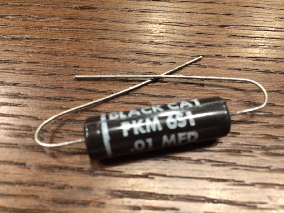 Vintage Cornell ビンテージ Cornell Black Cat .01 600v コンデンサ
