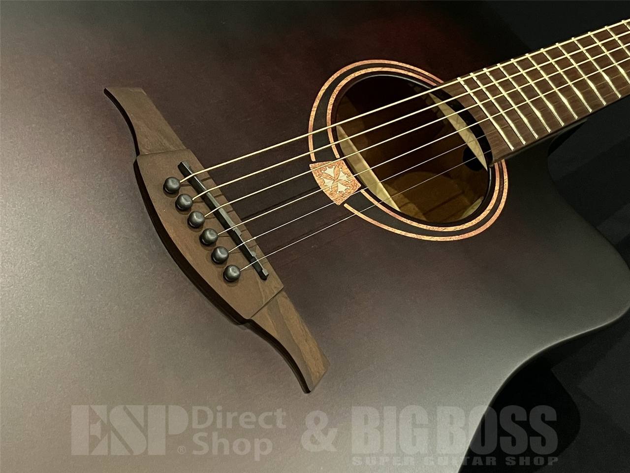 LAG Guitars T70DCE / Black & Brown（新品/送料無料）【楽器