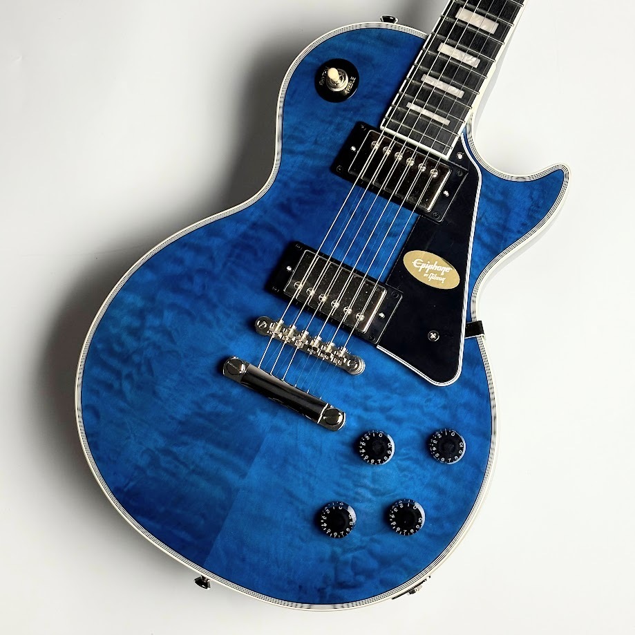 Epiphone Les Paul Custom Quilt（Viper Blue）（新品/送料無料