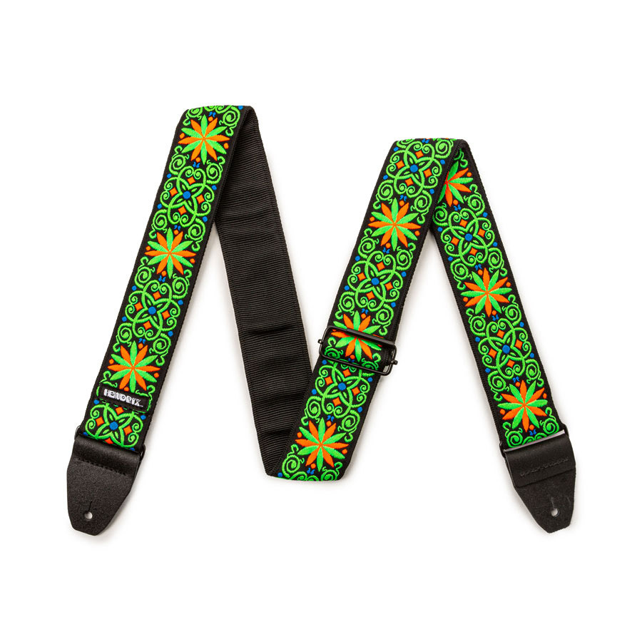シェンムーJUKE BOX ストラップ Jim Dunlop Jimi Hendrix Authentic JH26 FILLMORE BLACKLIGHT STRAP