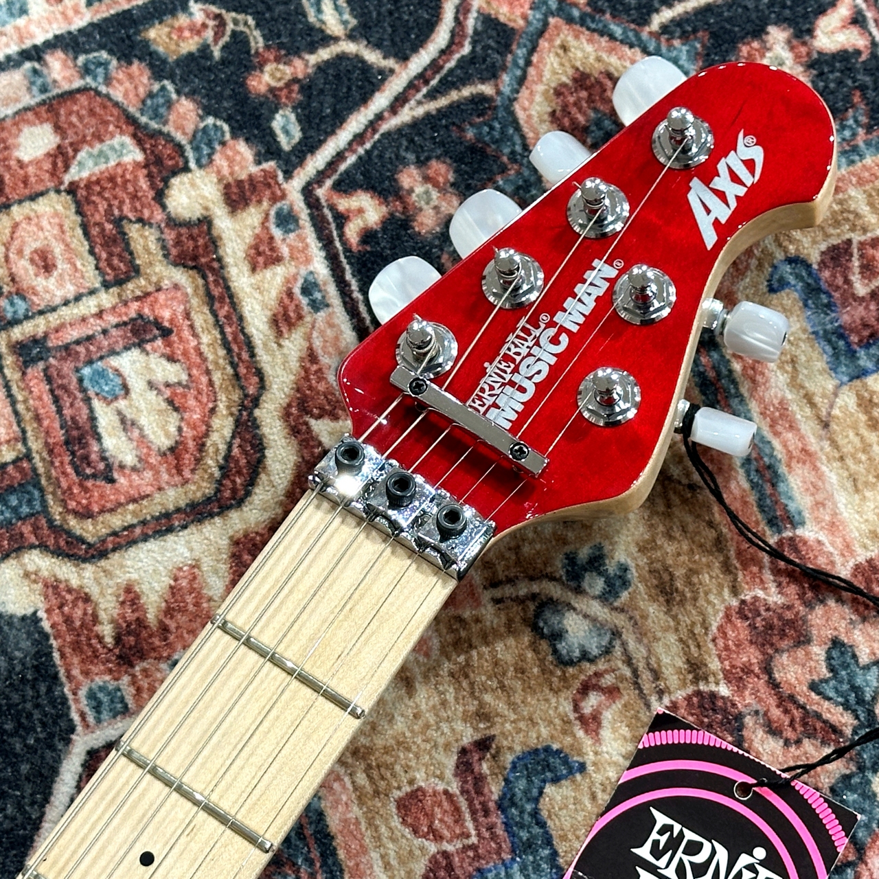 MUSIC MAN Axis KID Limited Trans Red Quilt Mutching Head