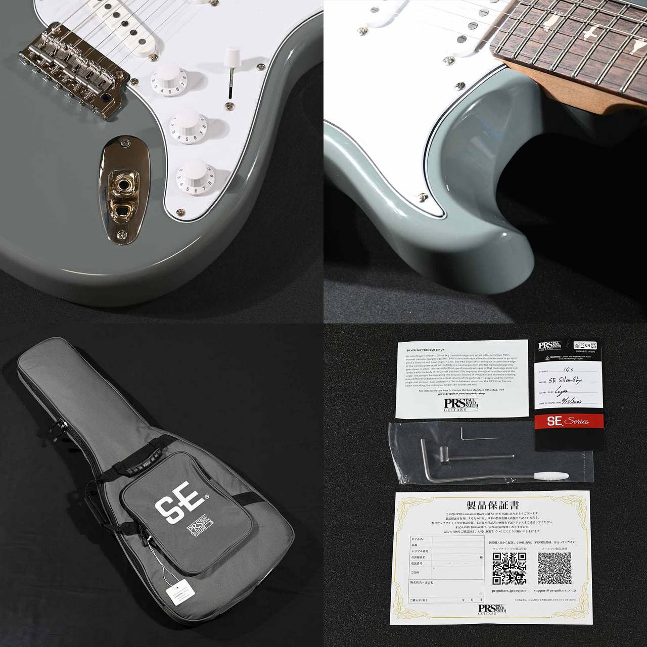 Paul Reed Smith(PRS) SE Silver Sky Rosewood 8J Storm Gray S/N