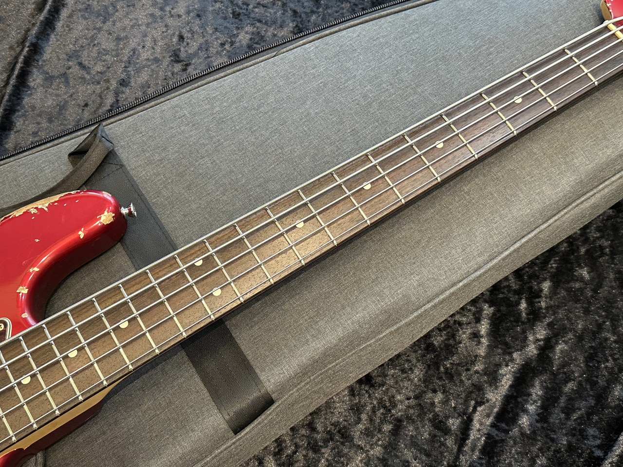 Xotic XJ-1T 5st Dark Candy Apple Red Heavy Aged Matching Head