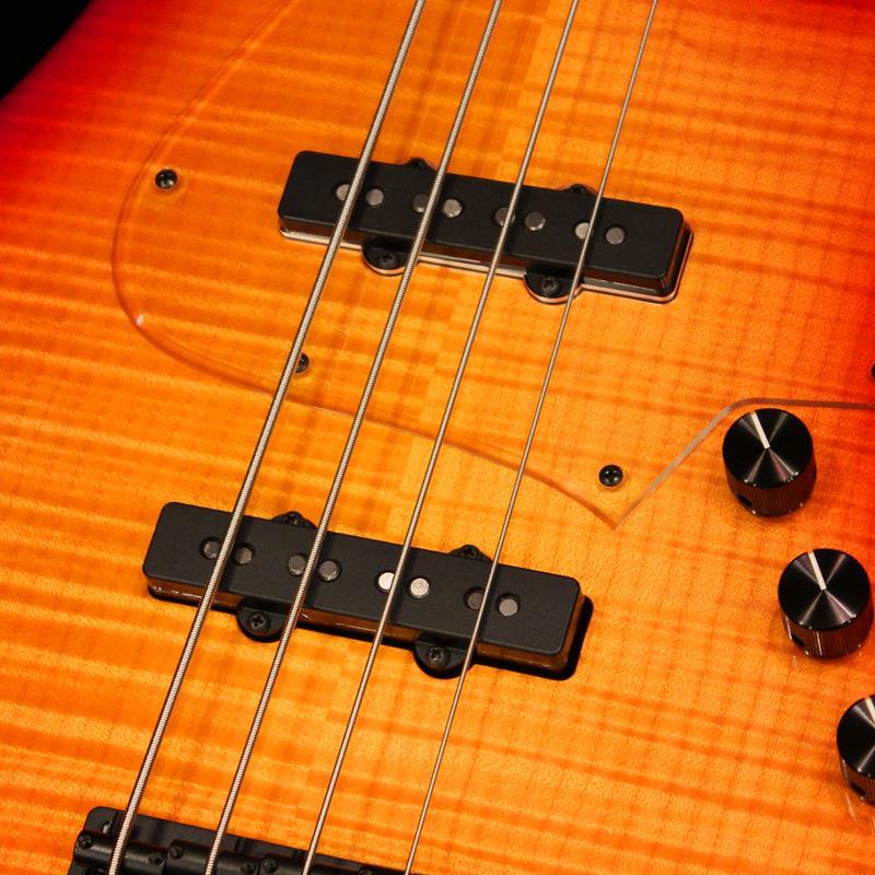 Kikuchi Guitars Custom 4st J Bass (Flame Maple Top / Cherry