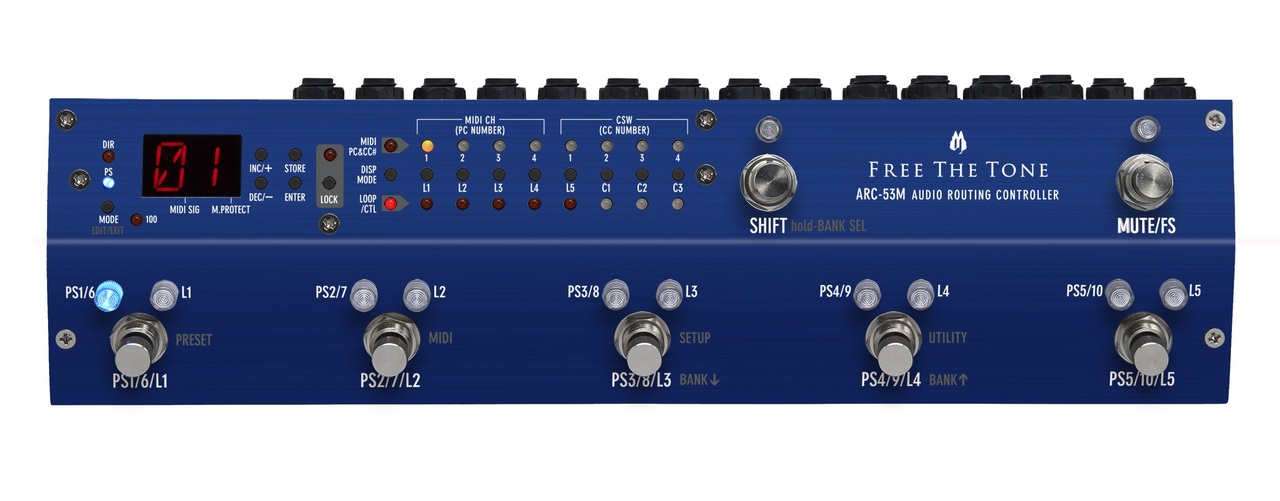 Free The Tone ARC-53M (BLUE) AUDIO ROUTING CONTROLLER（新品