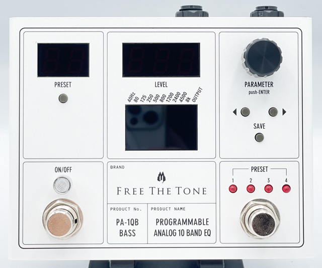 【新品・未使用】FREE THE TONE PA-1QB BASS EQ Free The Tone PA-1QB (Bass) [PROGRAMMABLE ANALOG 10 BAND EQ