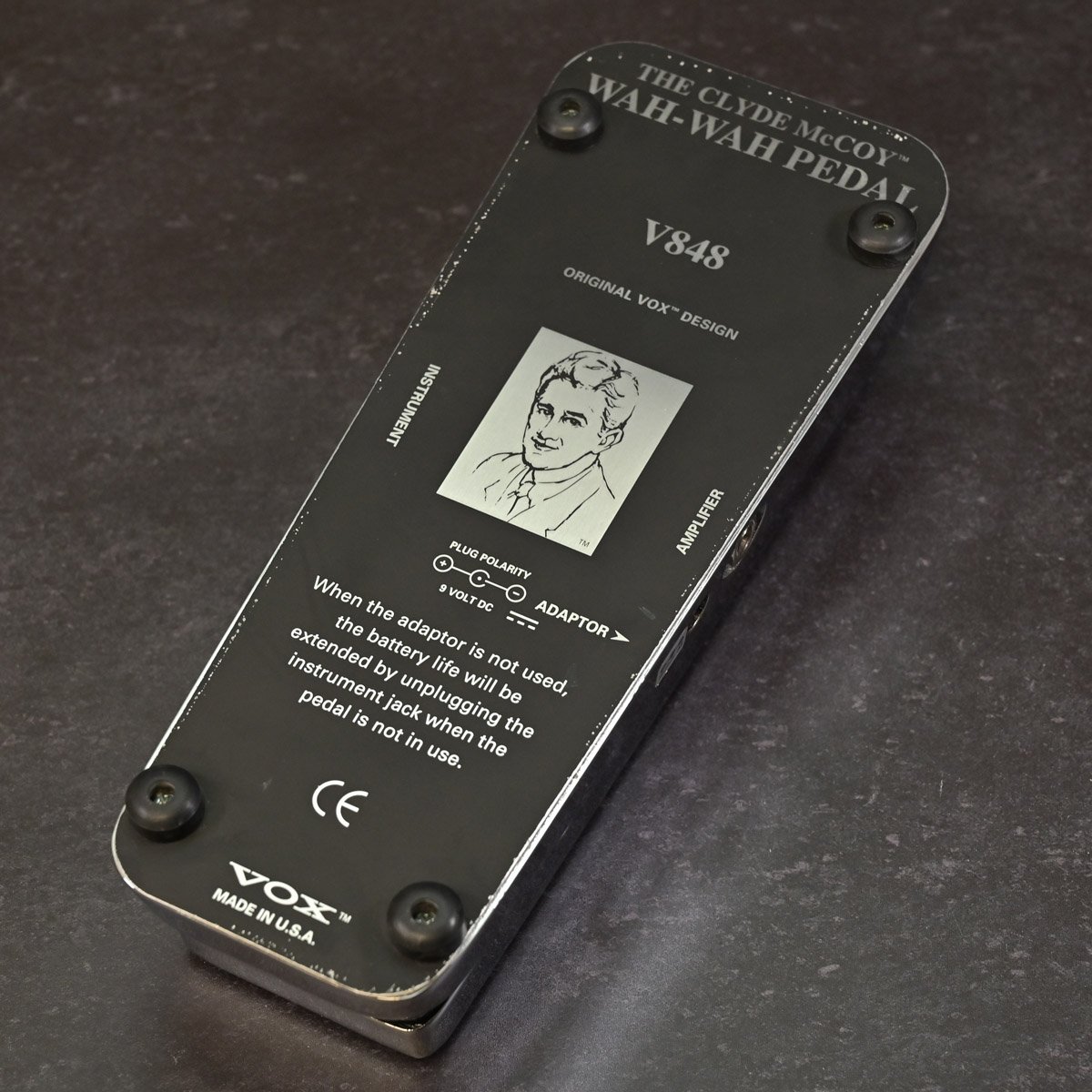 VOX V848 CLYDE McCOY ワウペダル 限定クローム VOX V848 Chrome Limited The Clyde McCOY Wah Wah Pedal
