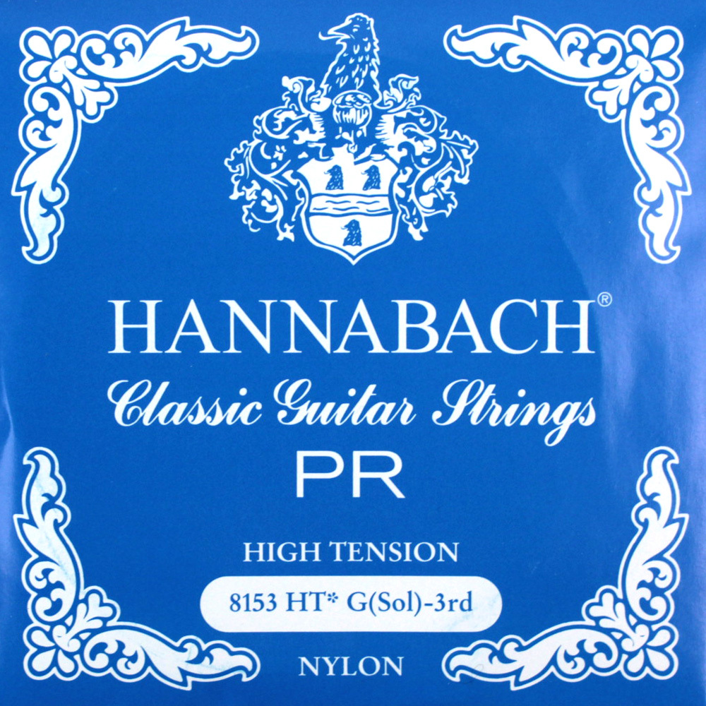 HANNABACH E8153 HT-Blue G クラシックギター 3弦用 バラ弦 1本（新品