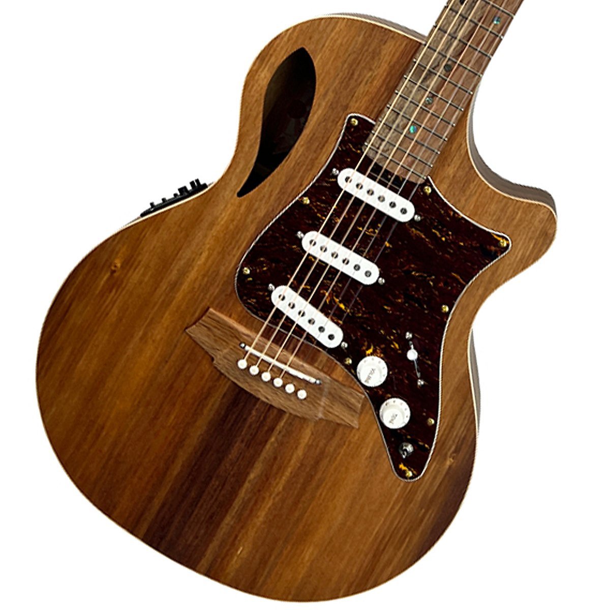 Cole Clark True Hybrid Series CCTL2EC-BLBL-SSS Natural Satin