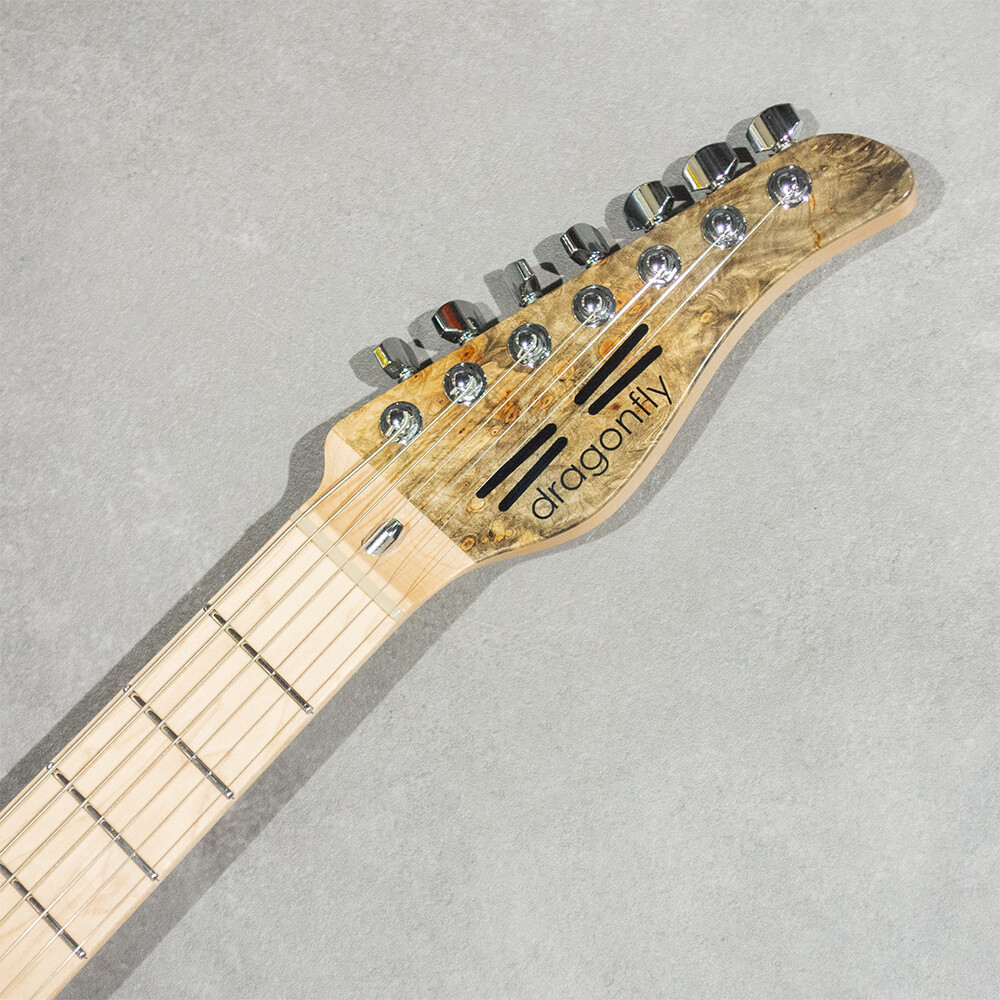 dragonfly BORDER 7st Custom 666 Buckeye Burl/Ash Green Resin【分割